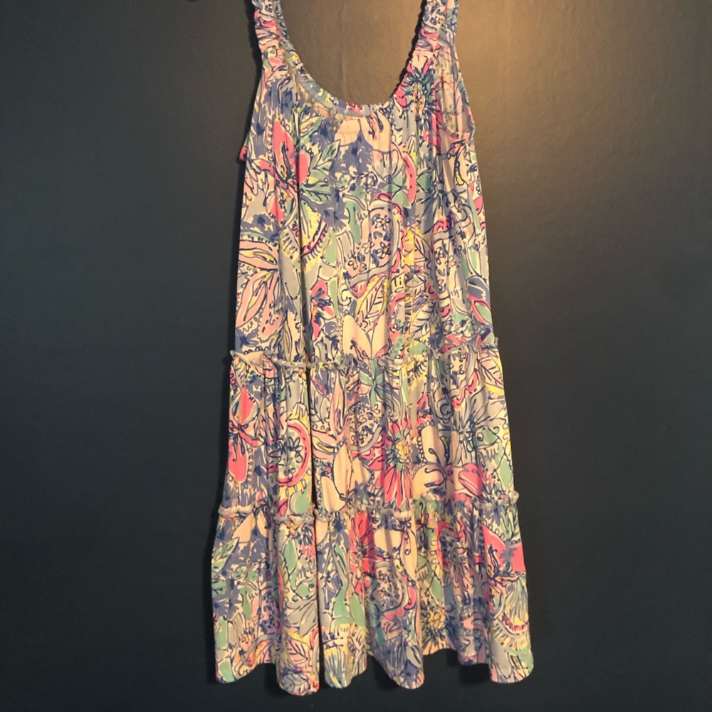 Lilly Pulitzer cotton dress. This was the Mother’s Day print from last year.